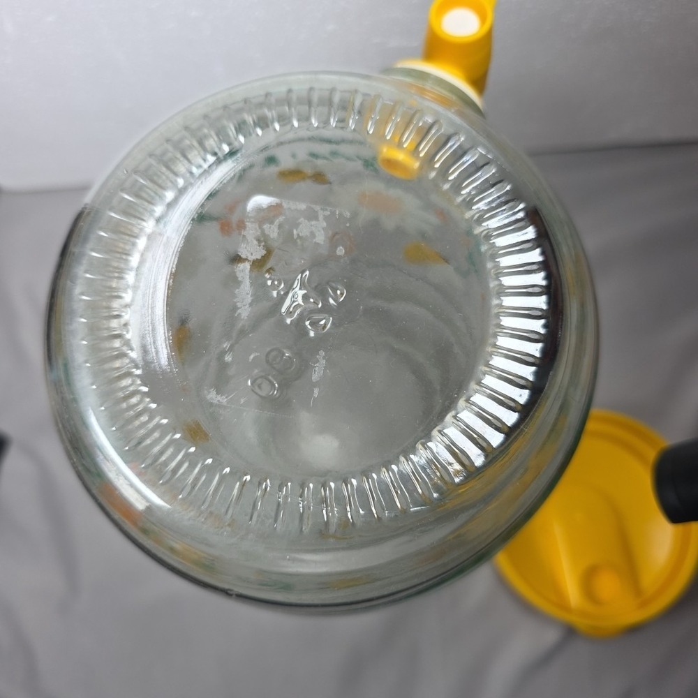 Bumblebee Flowers Summer Glass Beverage Drinks Dispenser Jar - Picture 7 of 7